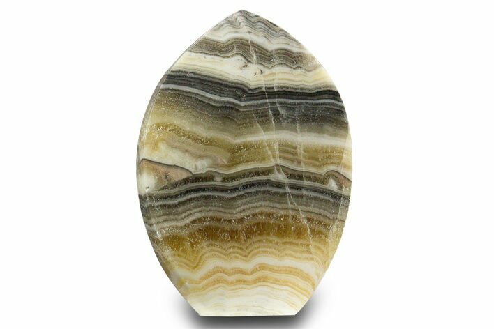 Polished Zebra Calcite Flame - Mexico #323280